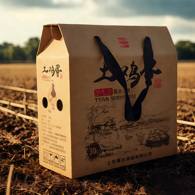 Boîte en carton ondulé d'œufs