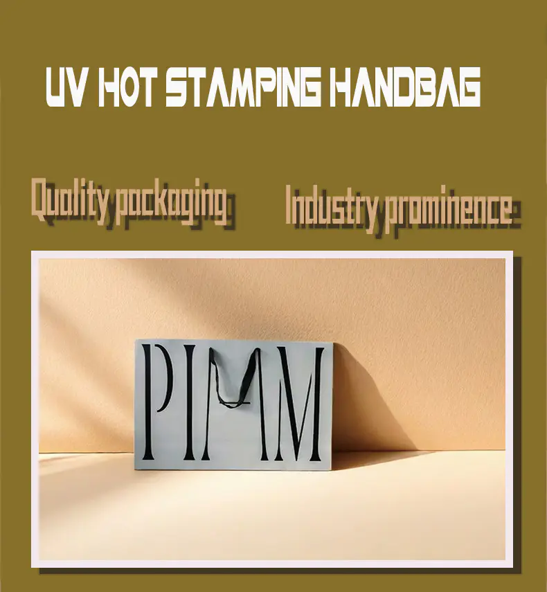 Uv Hot Stamping Hand Paper Bag