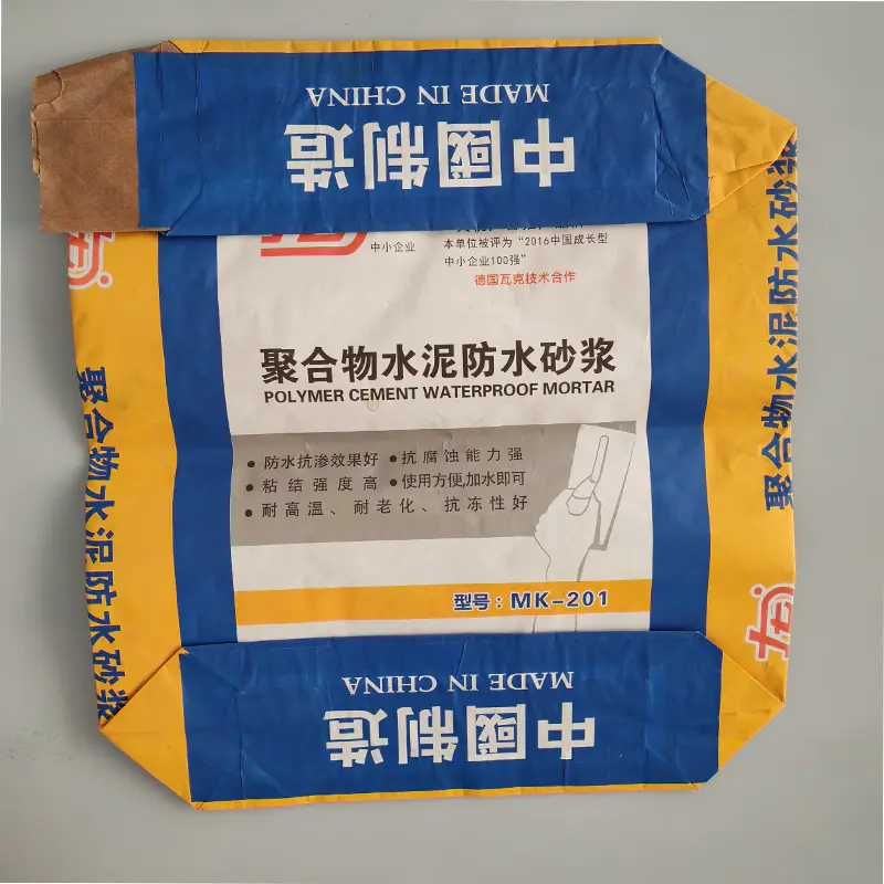 Sac en papier à soupape de mortier
