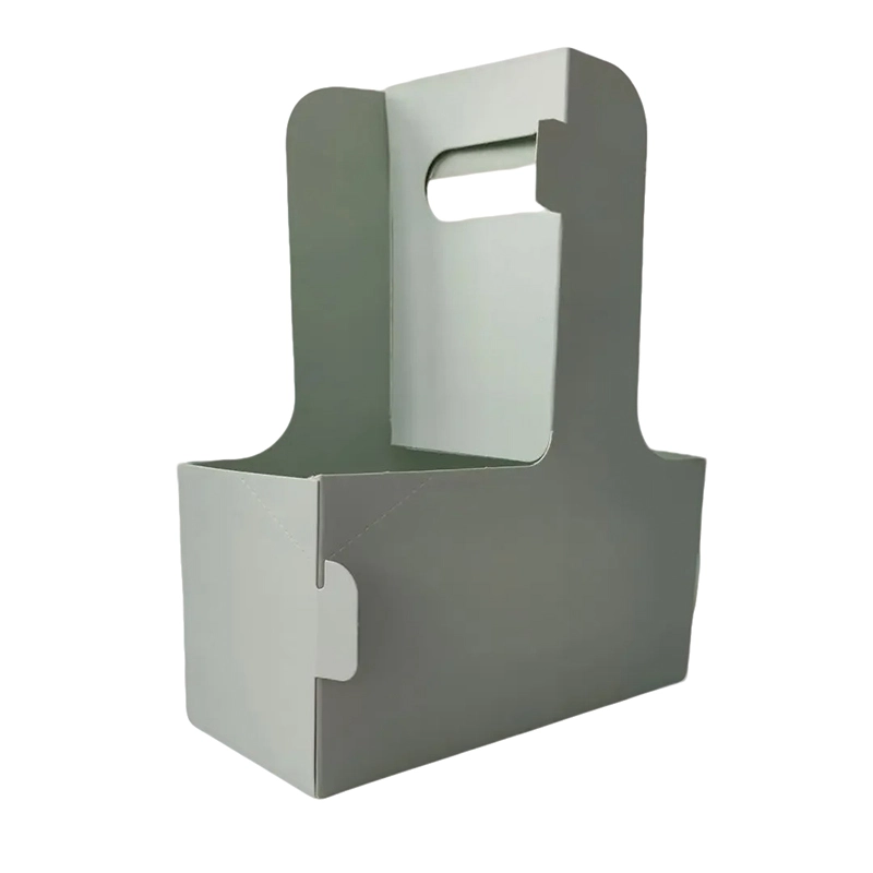 Porte-tasse en carton blanc